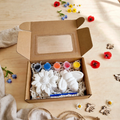 Kinder Malset „Blume & Biene“ mit Pinsel, Farbe und Magnet – handgegossene Gipsfiguren zum Selbstgestalten